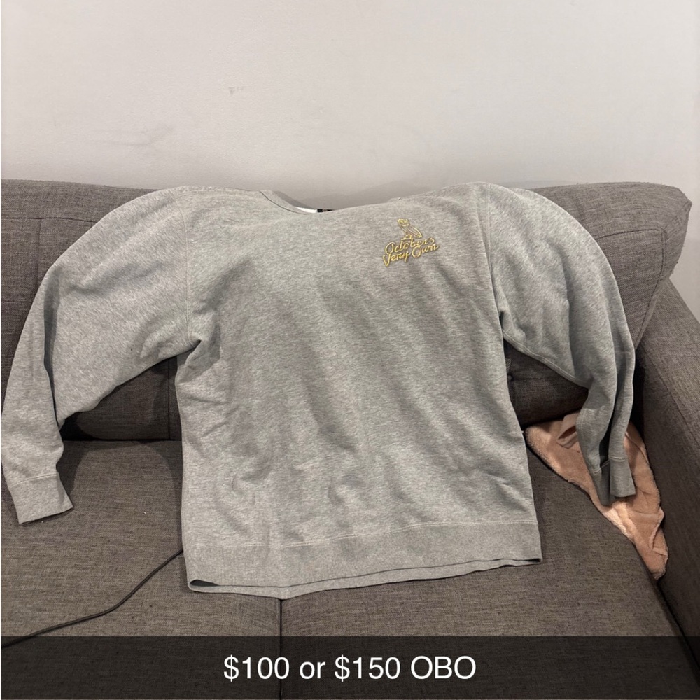OVO Light Gray Women's Crew Neck Sweater